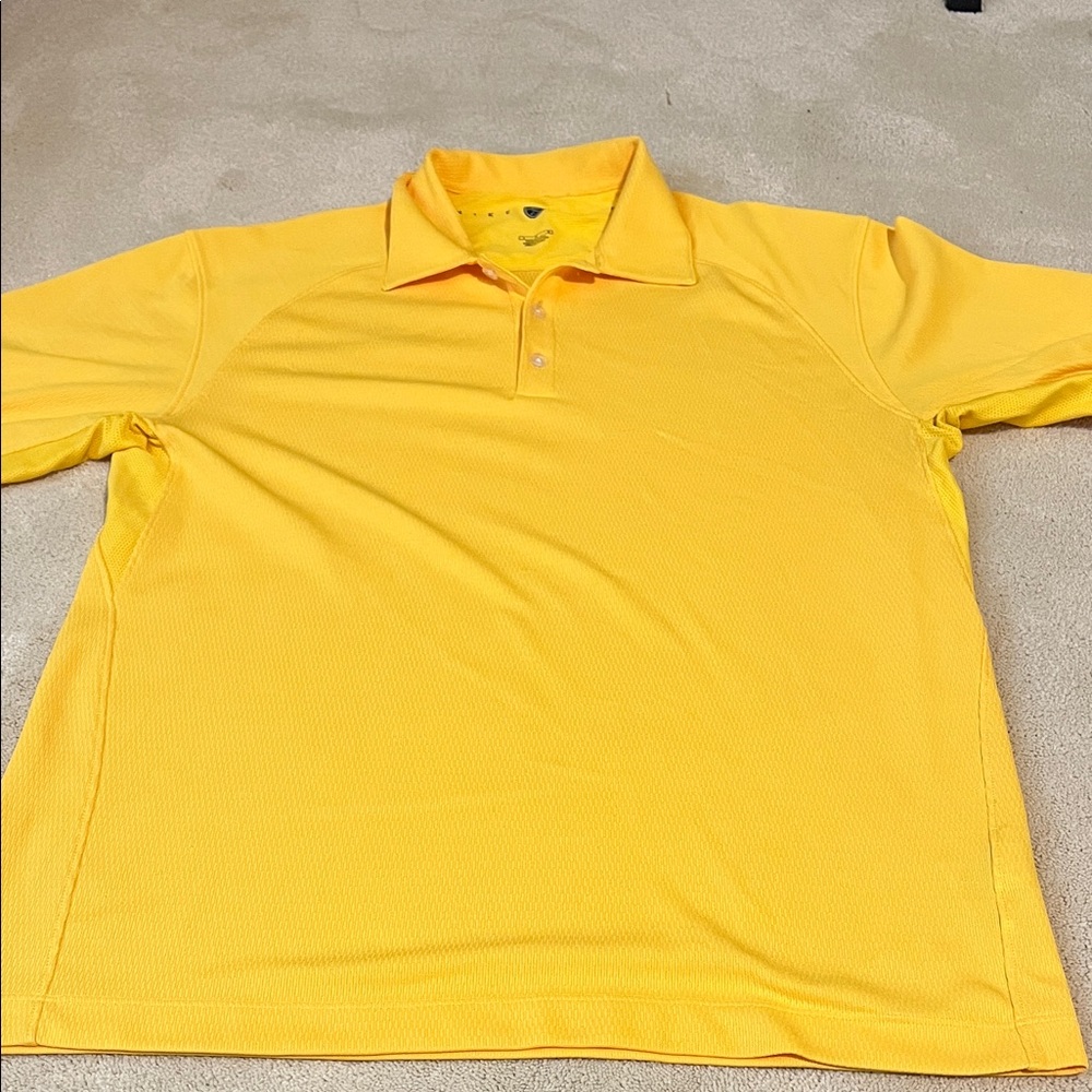 Nike Bright Yellow Men's Golf Polo - size L